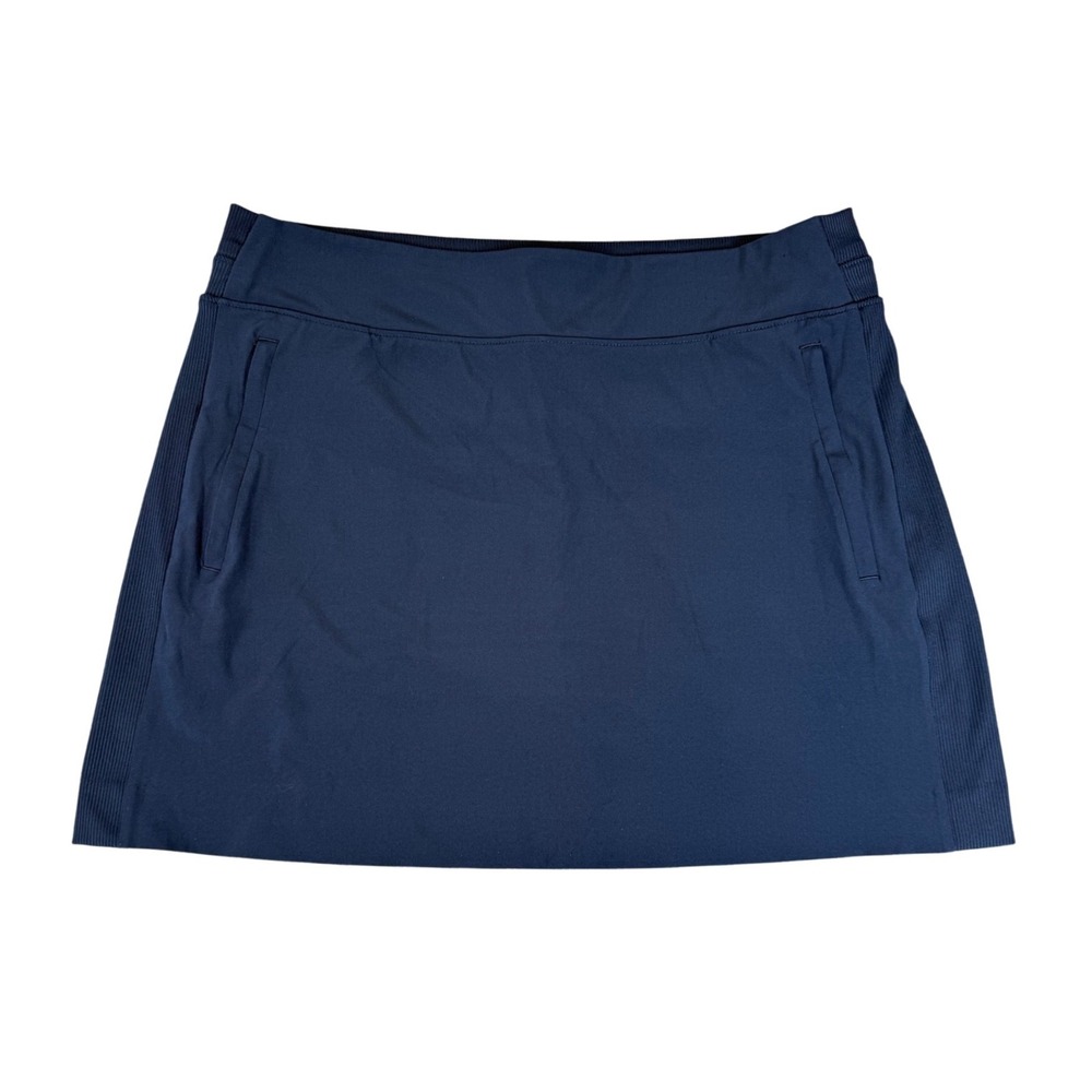 Member's Mark Navy Blue Stretch Skort Women Large MM23070 Athletic Golf Tennis
